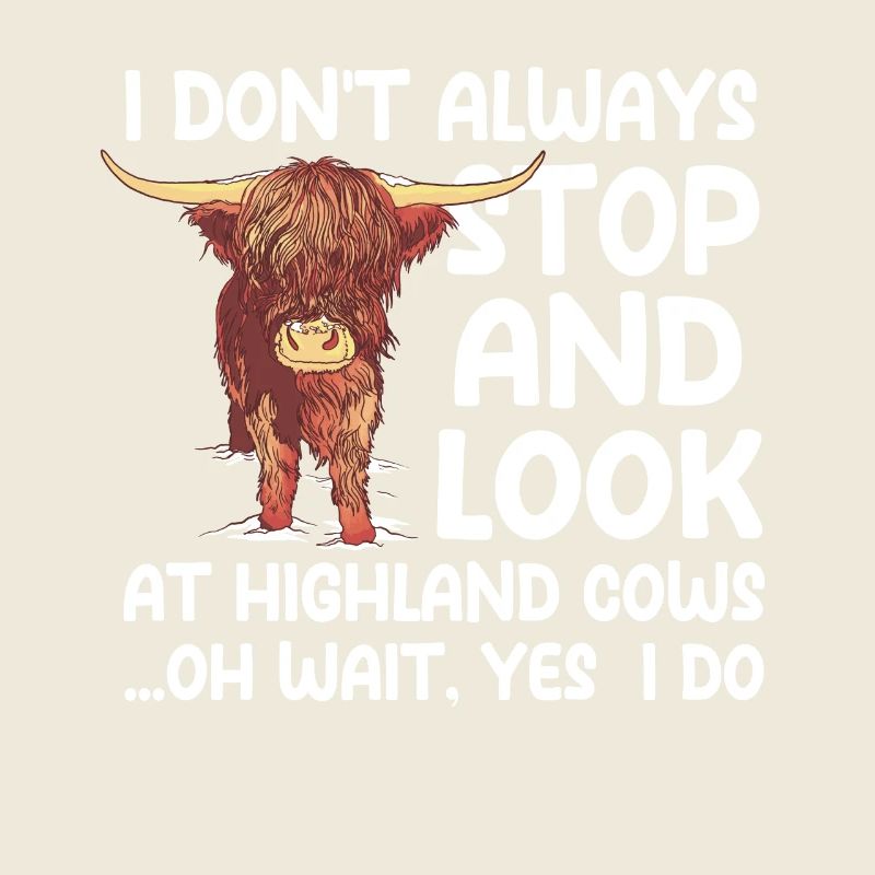Drôle de dicton écossais sur les vaches des Highlands