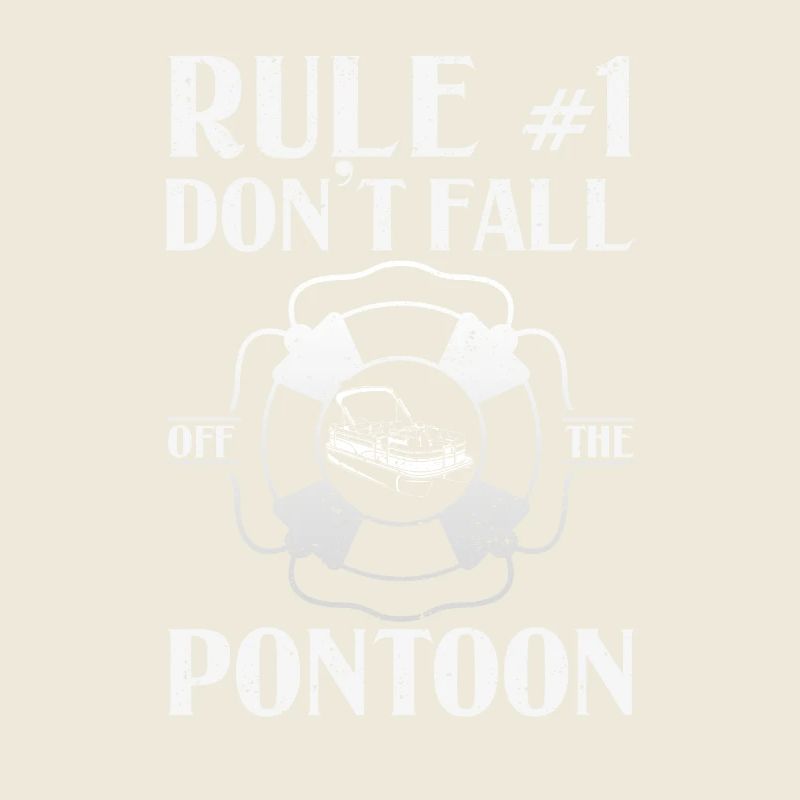 Regel Nummer 1 Fallen Sie nicht vom Pontonboot