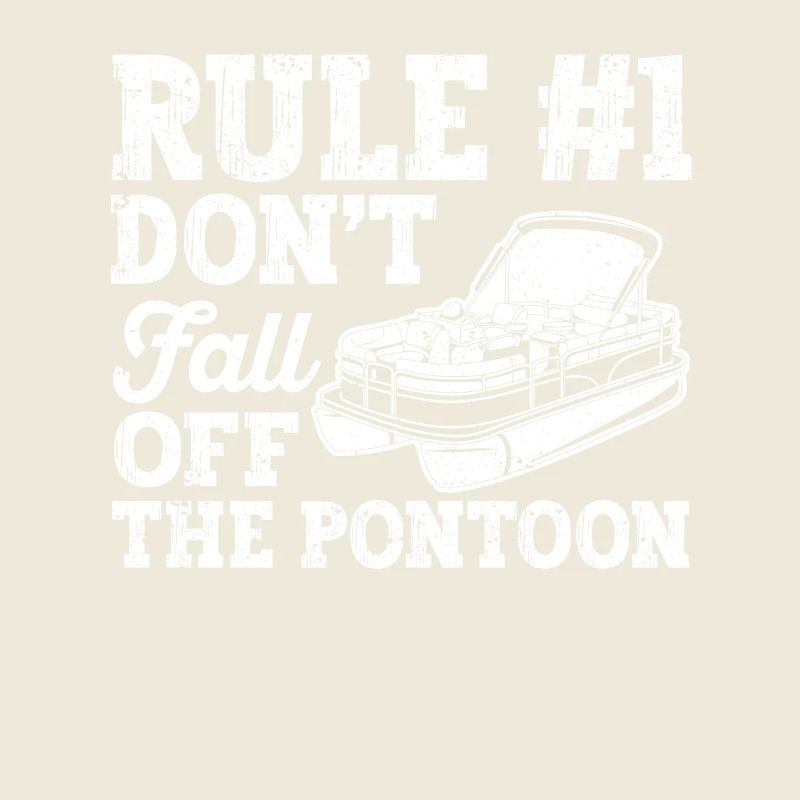 Regel Nummer 1 Fallen Sie nicht vom Pontonboot