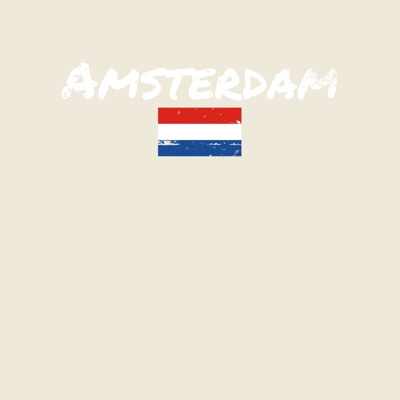 Amsterdam Pays-Bas Vintage Flag