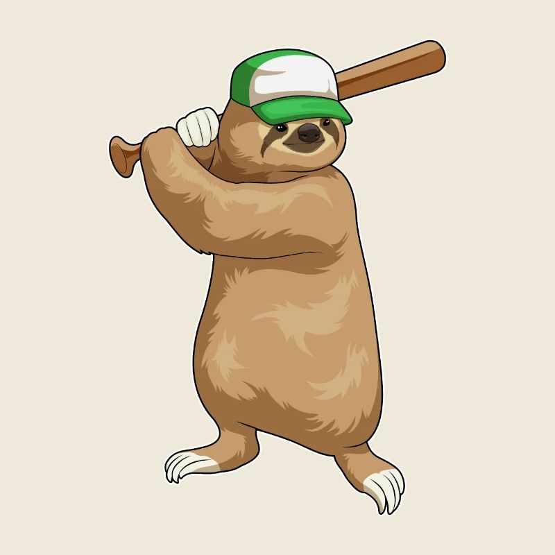 Sloth Baseball Batte de Baseball