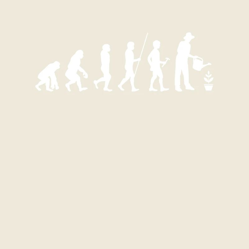 Evolution gardening humor gift