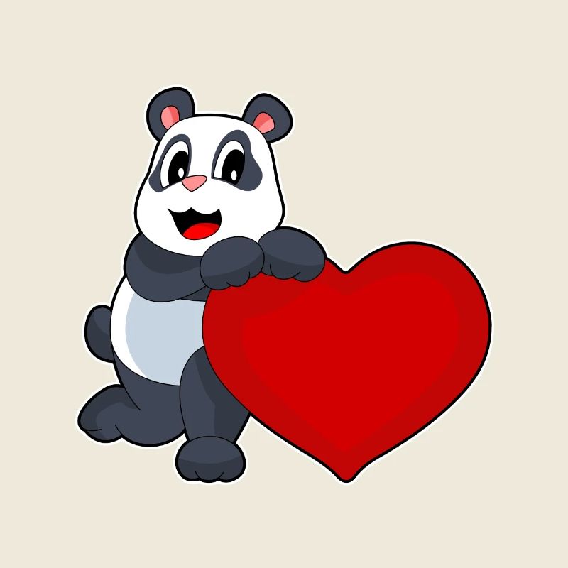 Cœur de panda