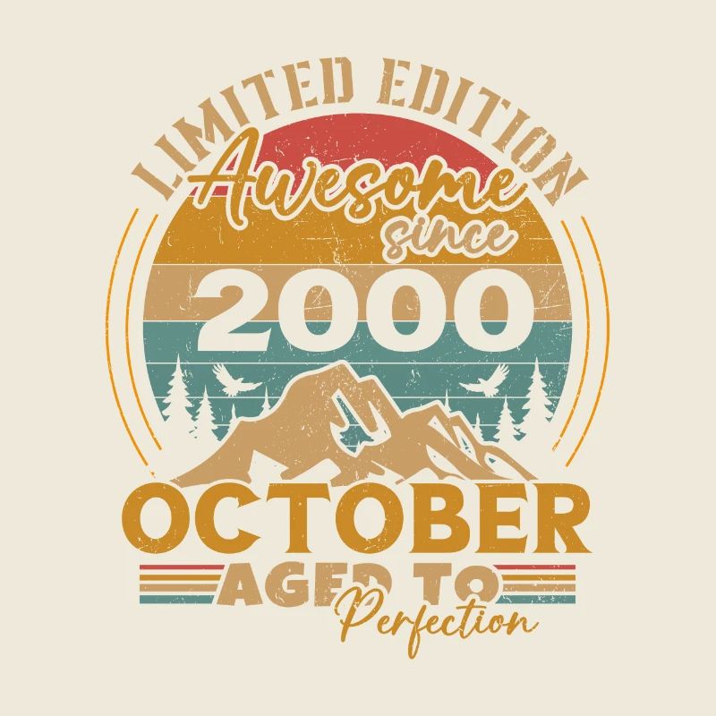 Original octobre 2000 vintage anniversaire 2000