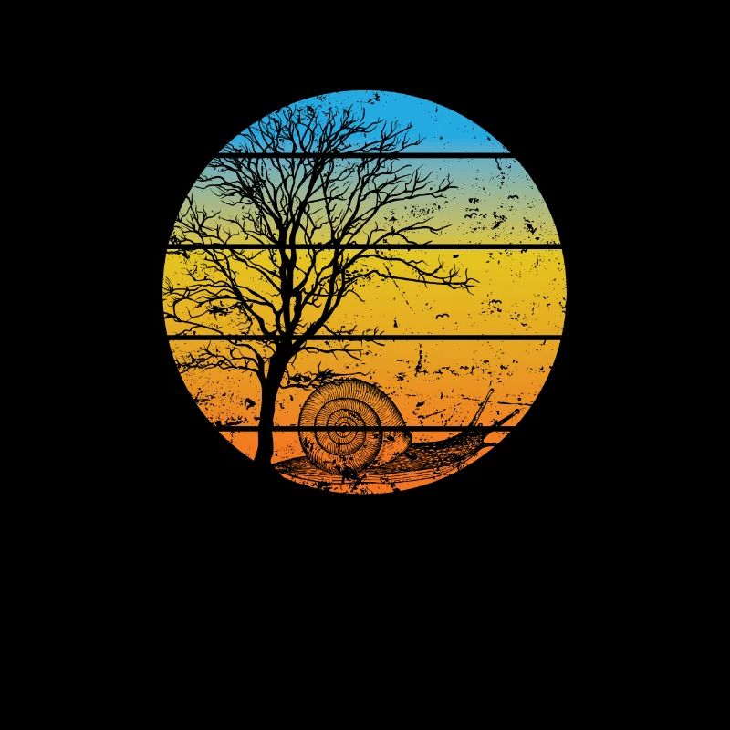 Snail with Tree Snail Shell Animal