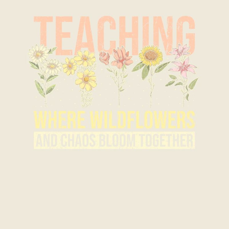 Teacher Funny Flower Teaching