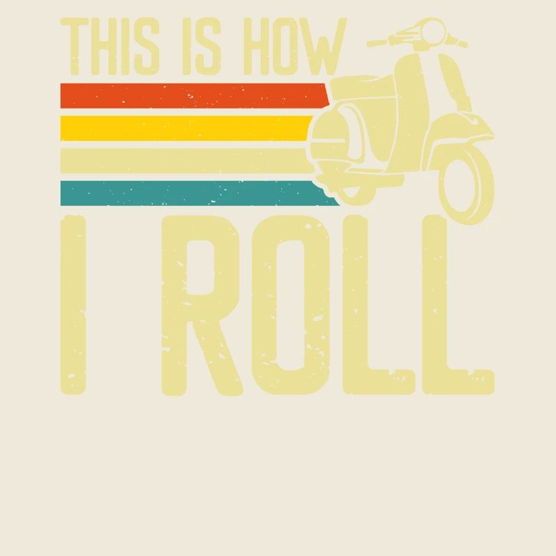 Roller Rollerfahrer Motorroller