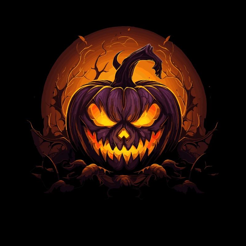 Halloween Spooky Jack O Lantern
