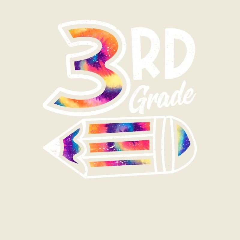 Hello 3rd Grade Third Teacher Student Tie Dye