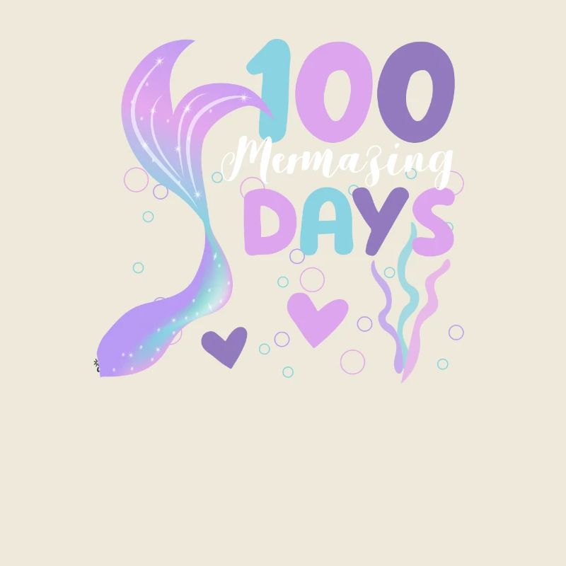100 jours merveilleux de sirène d’école 100