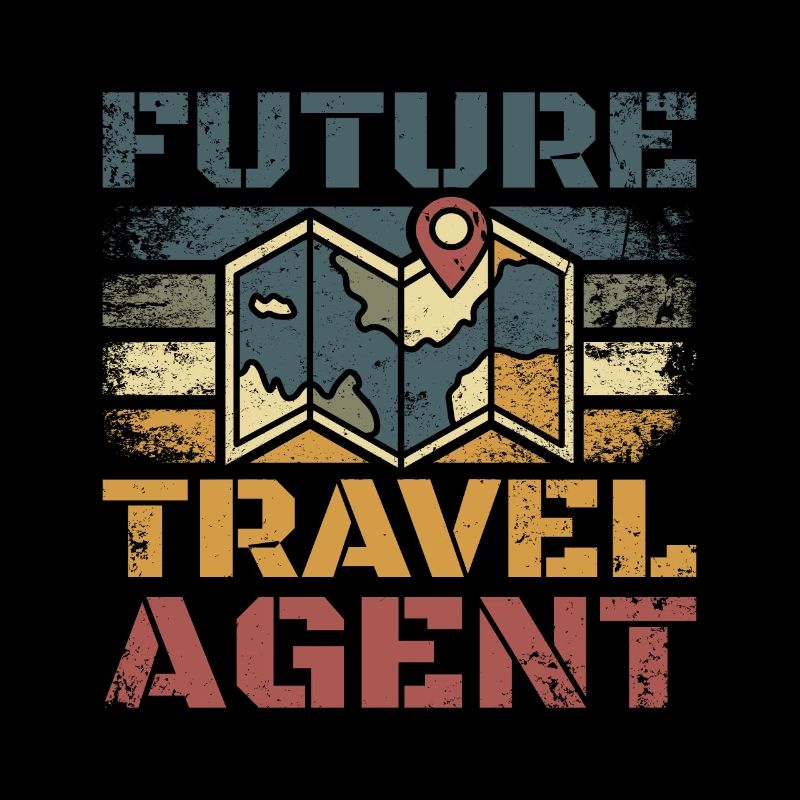Futur agent de voyages vintage