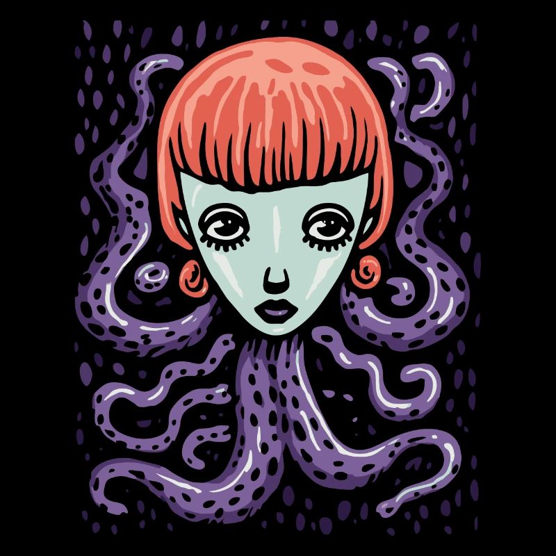 Ist das Kunst, das Oktopus Mädchen