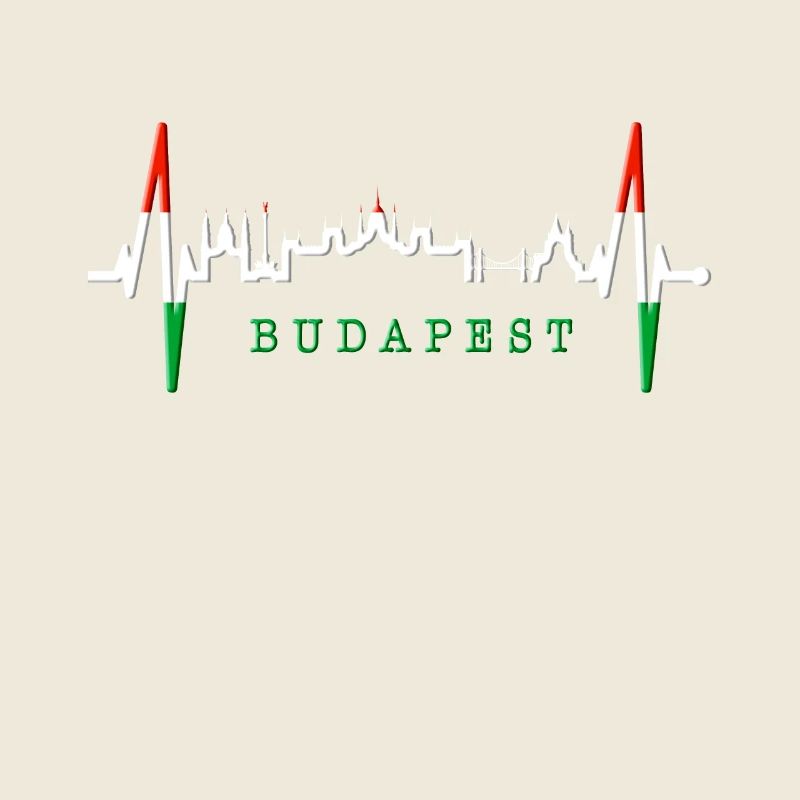 Budapest Skyline Heartbeat Hungary Heart Budapester