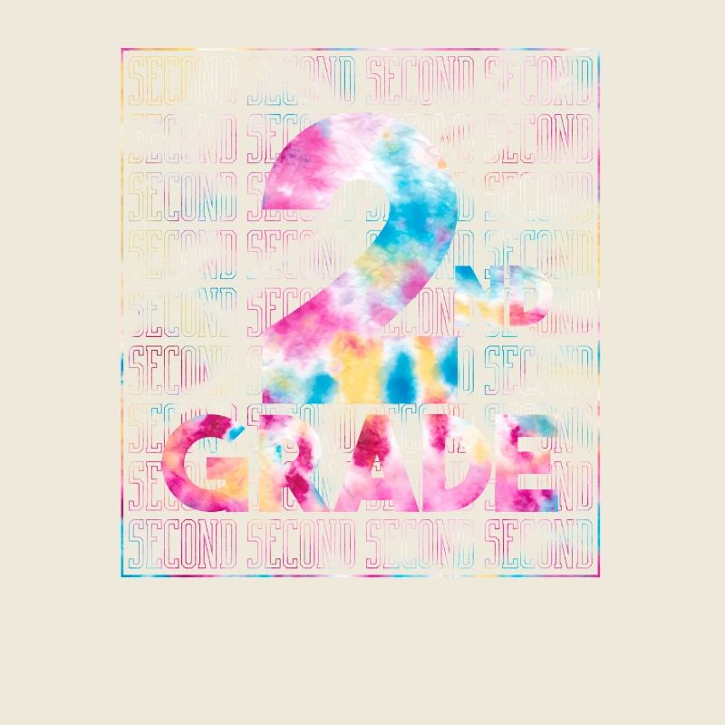 Tie Dye 2nd Grade Typography Team Second Grade