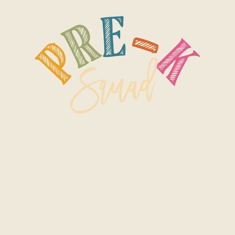 Pre-K Squad Lehrer Student Vorschule 100. Tag der