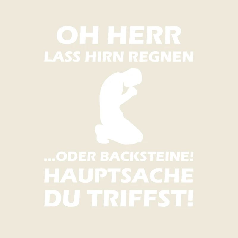 Oh Herr, lass Hirn regnen oder Backsteine