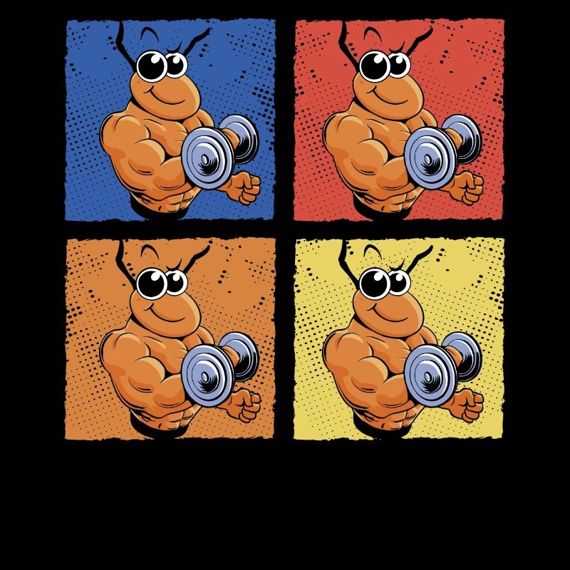 Biceps de remise en forme de fourmi