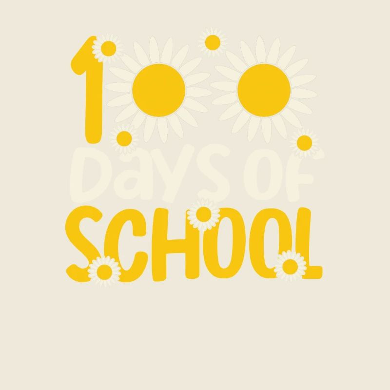 100 Jours D’école Drôle Heureux Enseignant Étudiant