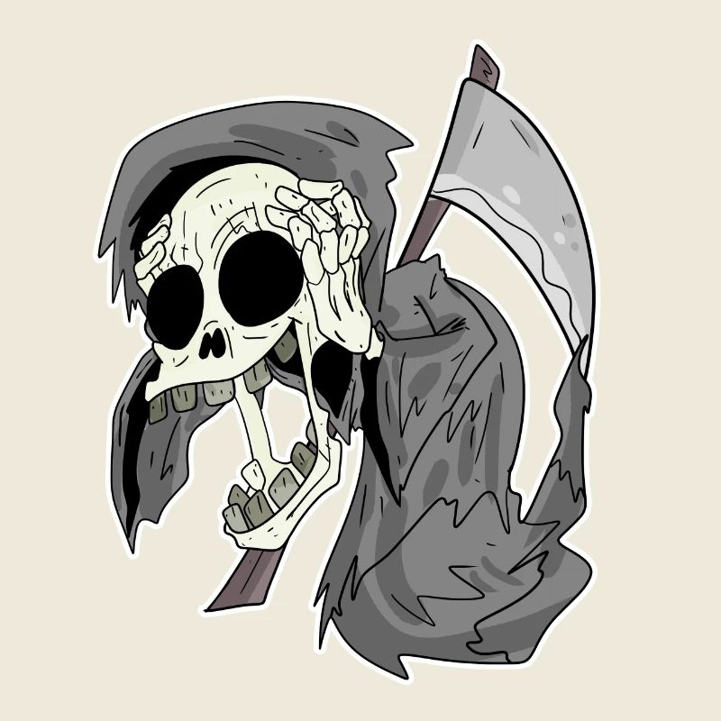 Grim Reaper rit drôle rire