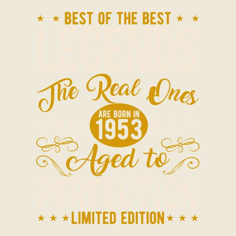 Geburtstag 1953 Vintage Legenden