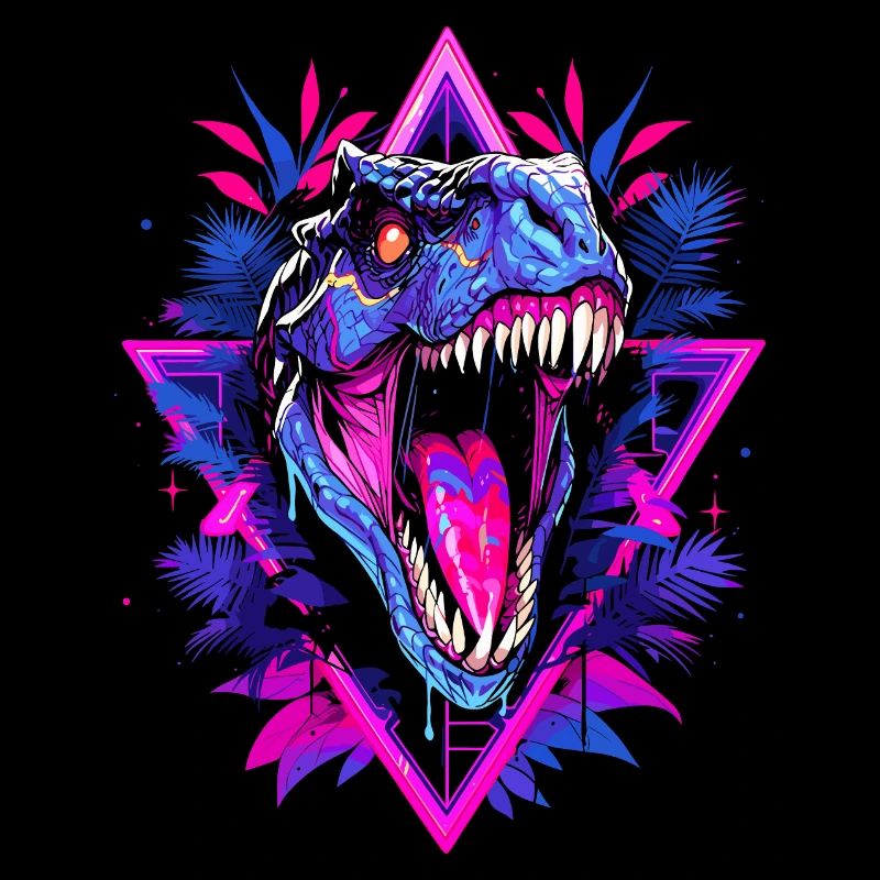 Synthwave Raptor