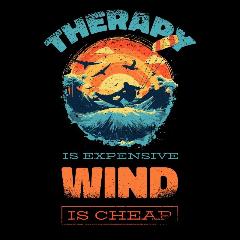 Kitesurf Kitesurf Kitesurf Vintage Drôle