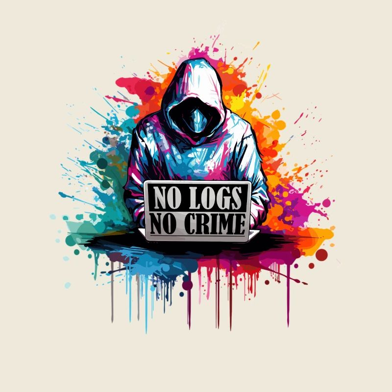 Ethical Hacker's Code: No Logs, No Crime Visual