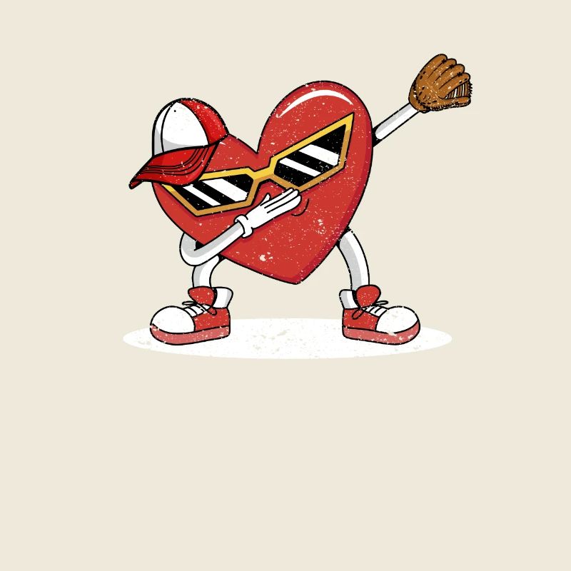 Saint-Valentin Dabbing Coeur Drôle Athlétique