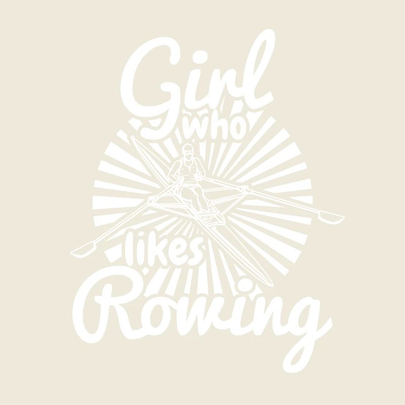 Mädchen das gerne rudert