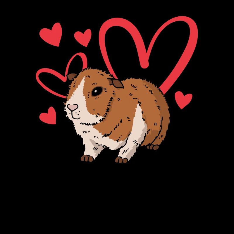 Cochon d’Inde Propriétaire Coeur Saint Valentin Drôle