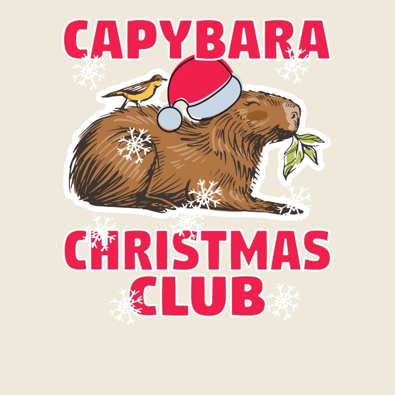 Noël Capybara Hiver Capybara Neige