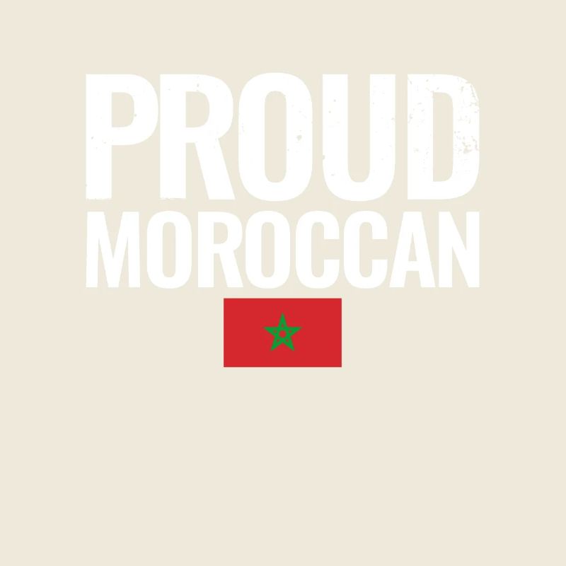 Fier marocain Vintage Maroc drapeau marocain