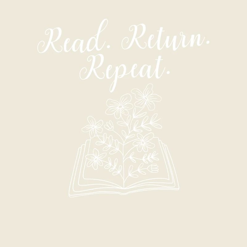 Library Worker Librarian Read Return Repeat Book