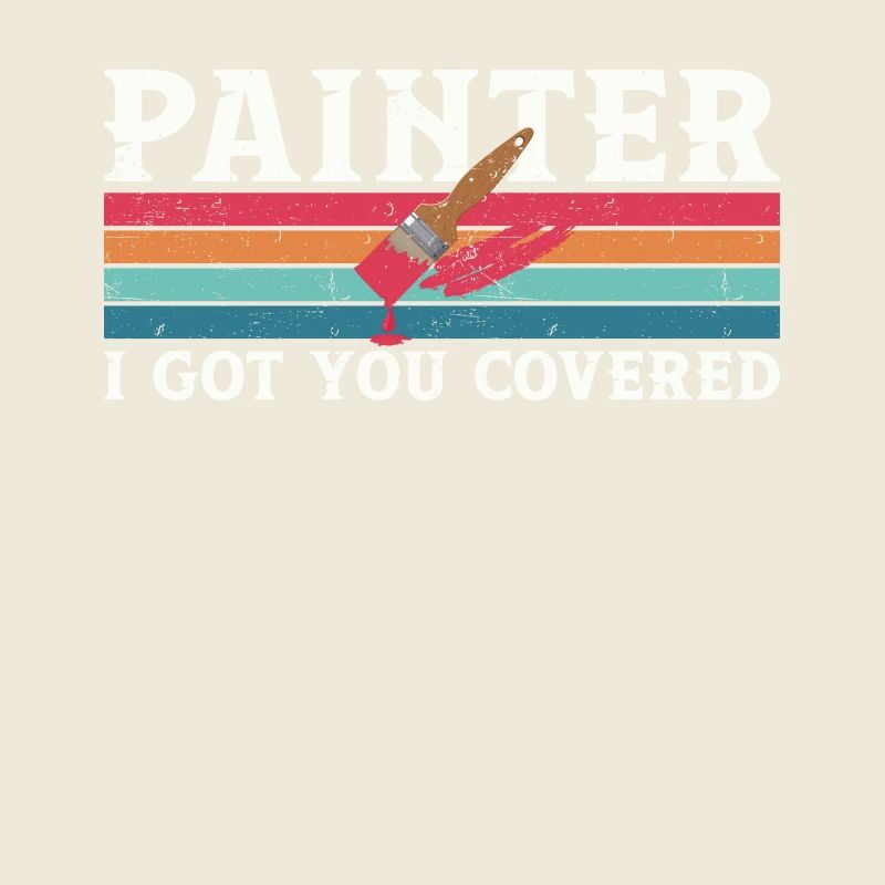 House Painter Decorator Pun Retro