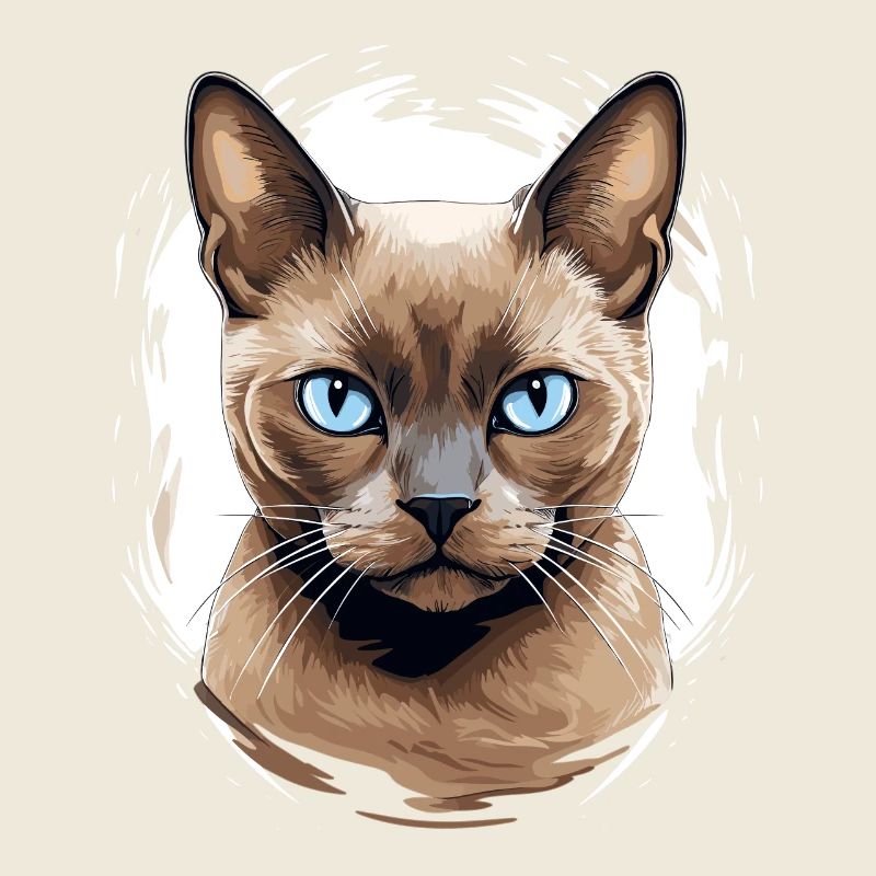 Chat birman Birmanie Katze