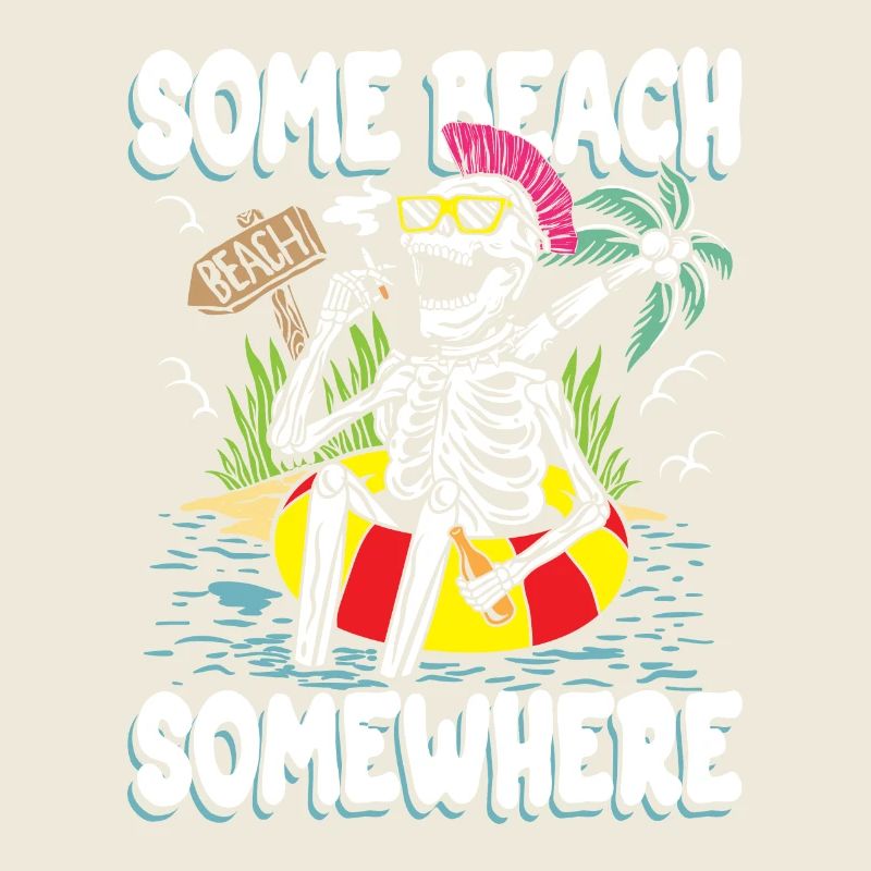 Irgendwo ein Strand | Sun & Chill Totenkopf