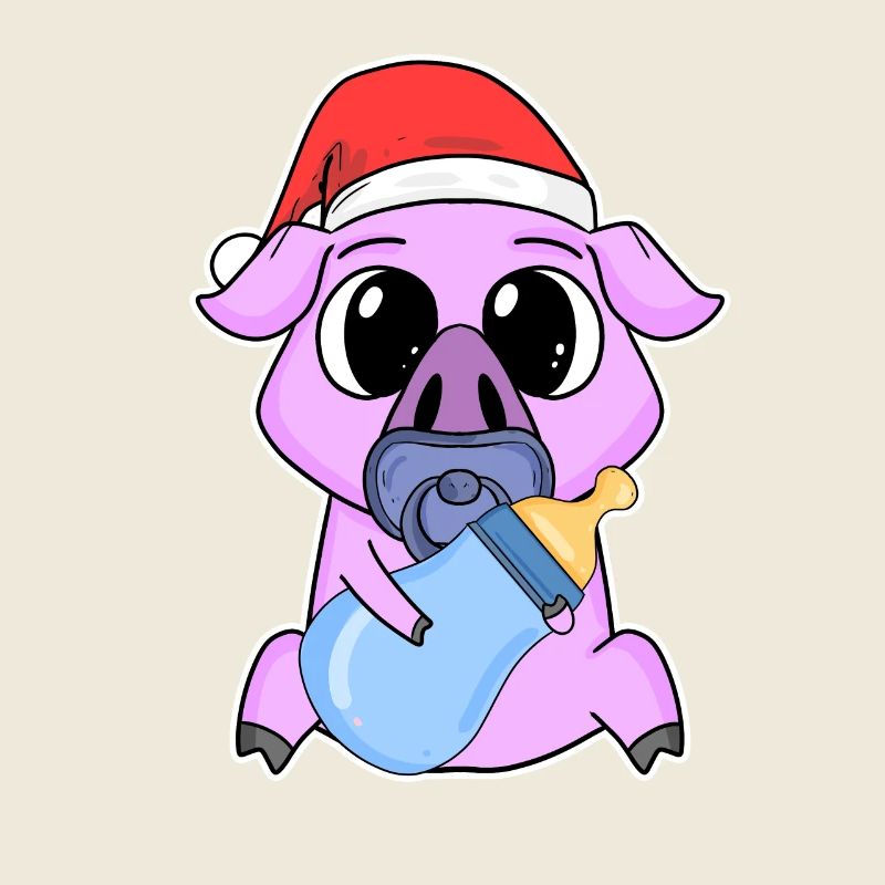 Cochon bébé Noël