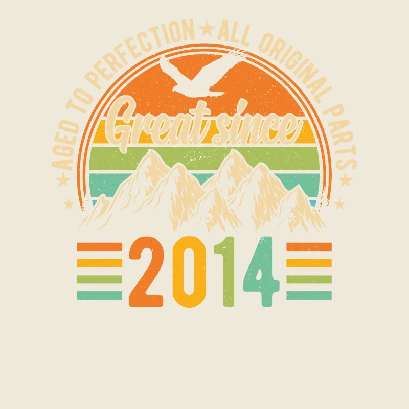 Vintage 2014 - Retro Geburtstagsgeschenk