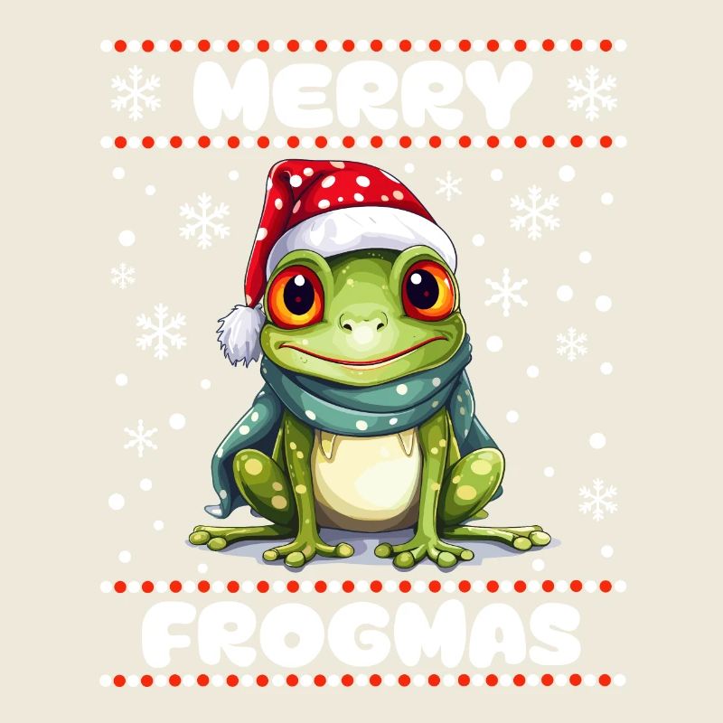 Mignon Grenouille Souhaite Joyeux Noël