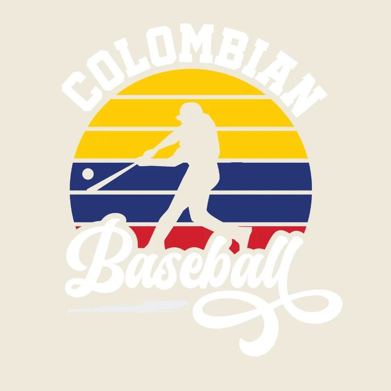 Joueur de baseball colombien rétro