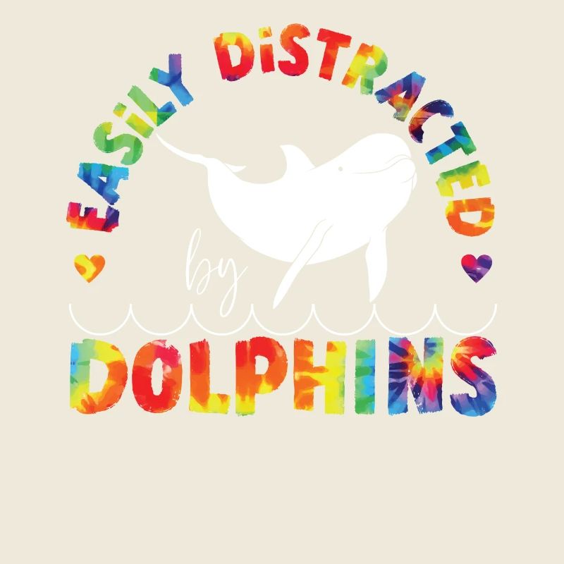 Dolphin Tie Dye facilement distrait