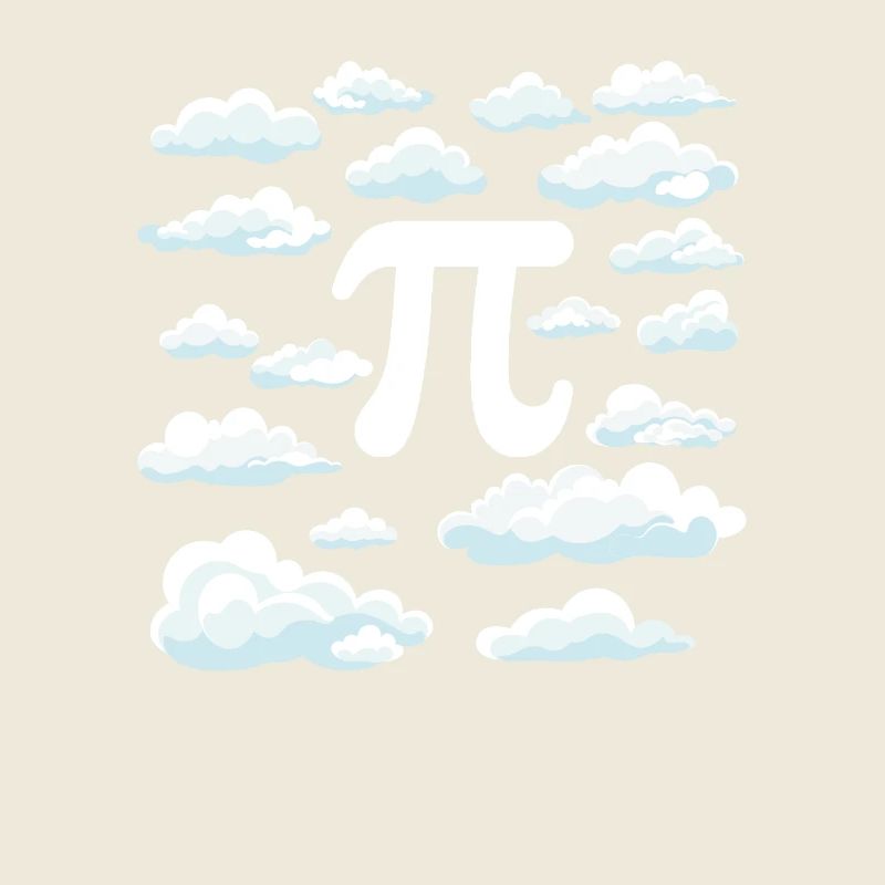 Pi Day Symbol In The Sky Clouds Funny Math
