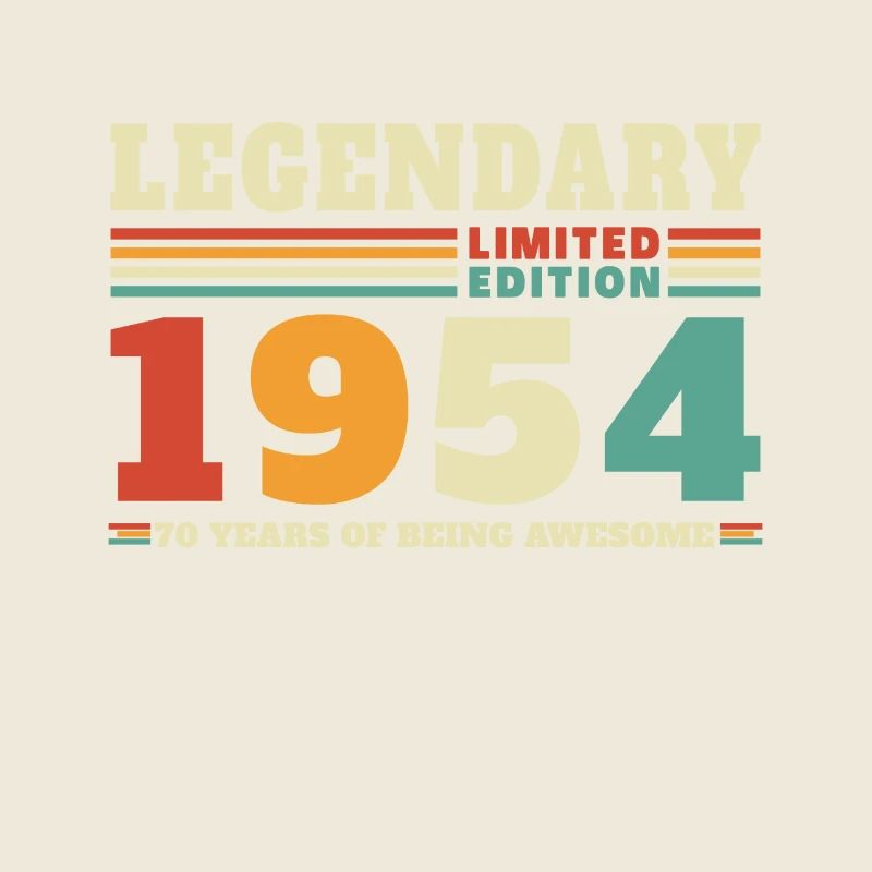 Legendary Since 1954 Vintage Birthday Gift