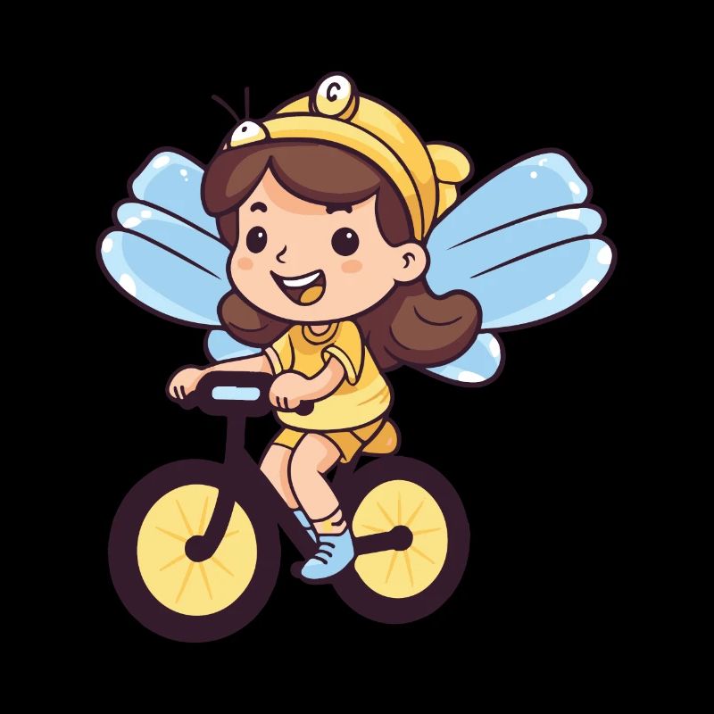 Fée Mignon Vélo Bande Dessinée