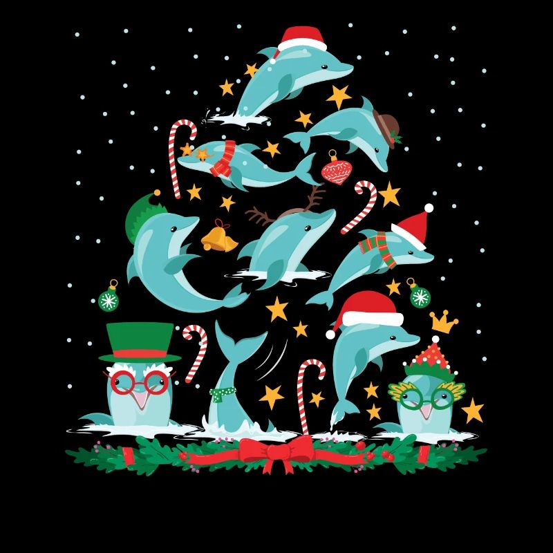 Arbre de Noël dauphin