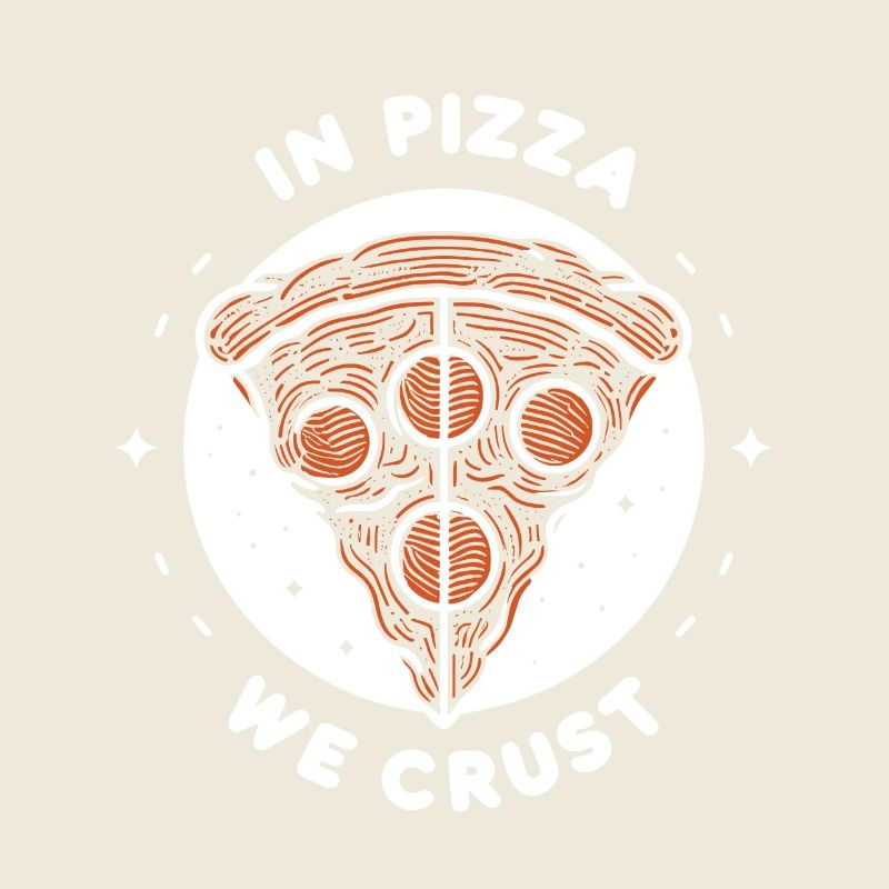 Dans la pizza, nous faisons croûter