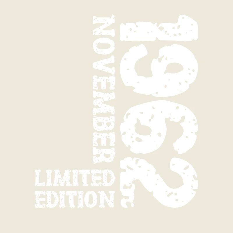1962 November Limited Edition 61. Geburtstag Deko