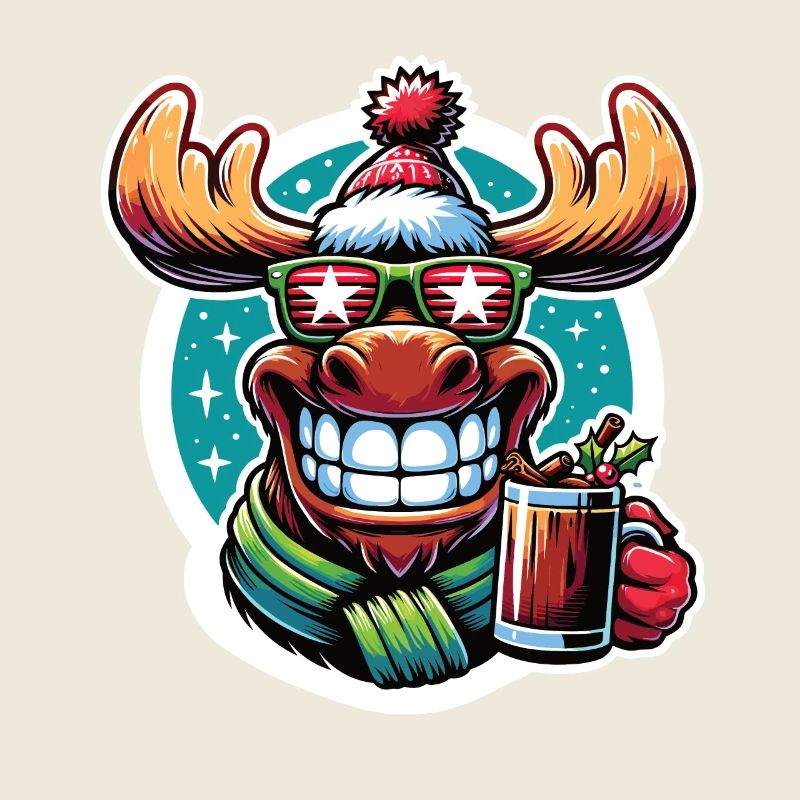Boisson au vin chaud de Noël de renne d’orignal