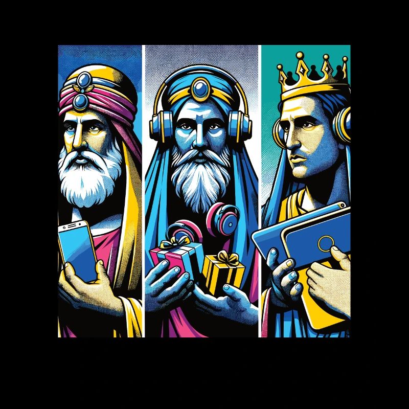Pop Art Modern Three Kings