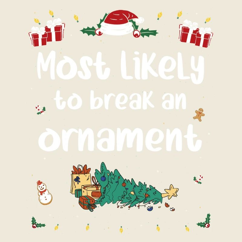 Am ehesten wird ein Ornament an Weihnachten kaputt gehen